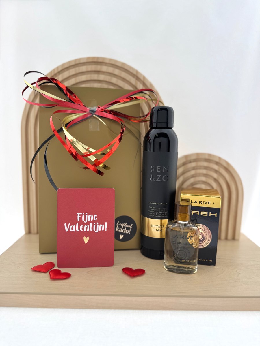 Valentijn •Cadeaupakket Heren• Sen&Zo Gold - Cadeau voor Mannen - Perfect Gifts