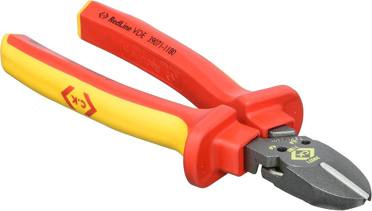 VDE Combinatietang 180mm Rood - Geïsoleerd Elektriciens Gereedschap