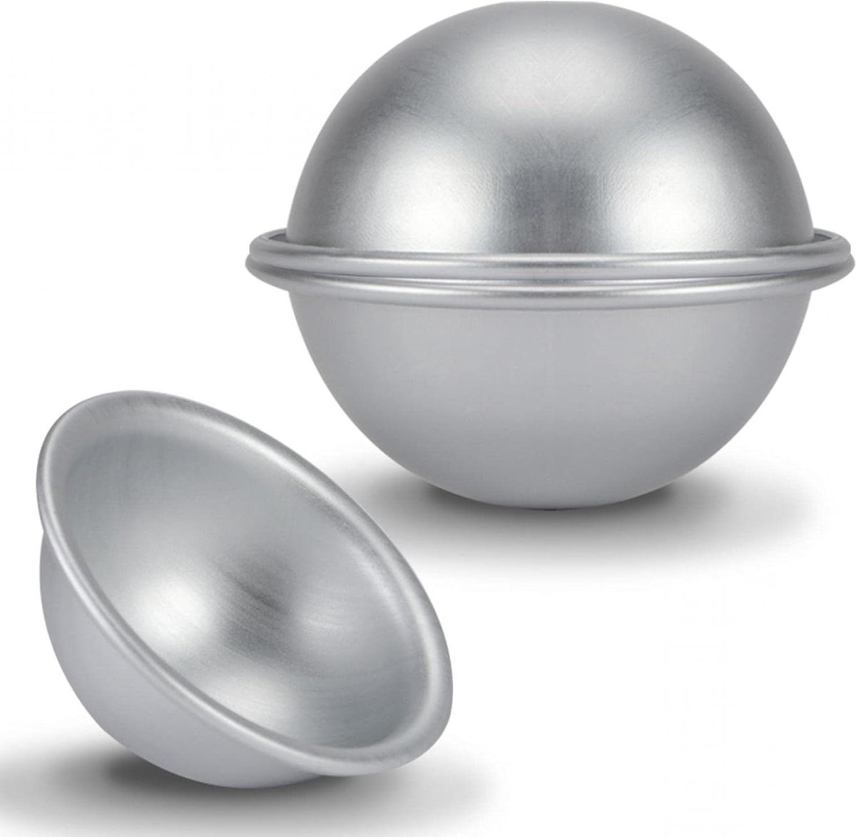 Aluminium Halfrond Cake Pan - Cake Mold voor Bikini Cake - Pudding en Dessert Bakken - Ø 8cm