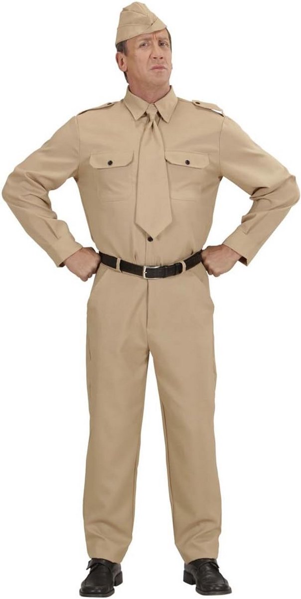 Soldatenkostuum Kaki Kostuum voor Mannen - Militaire Stijl Outfit