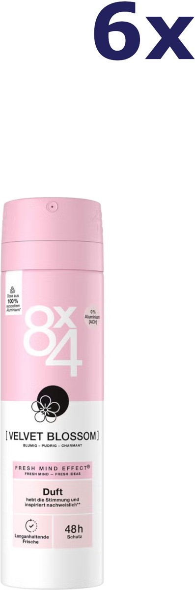 6x Deospray - Velvet Blossom 150 ml