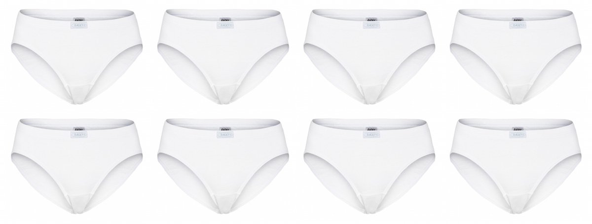 Racky Dames 8-pack: Slip - Wit