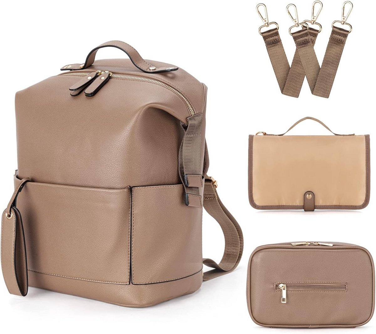 Luxe Luiertas Rugzak met Verschoontas - Waterdichte Organisator voor Baby