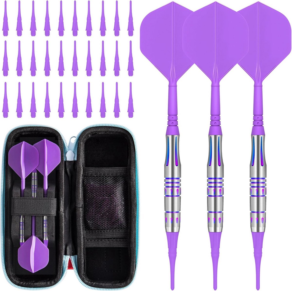 Tungsten Steeldartpijlen Set - Professioneel Darten voor Beginners en Gevorderden