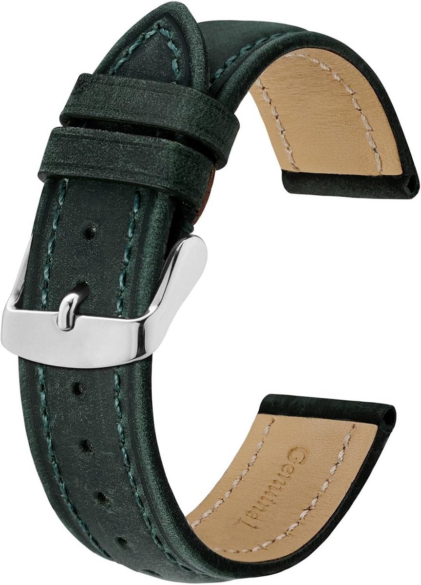 Vintage Leren Horlogeband Vervanging Armband Diverse Maten