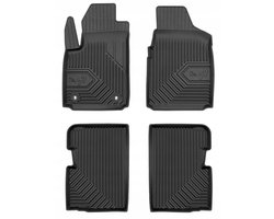 Frogum No.77 - Automatten set - Geschikt voor Ford Ka II 2008-2016 - Afstand bevestiging 28,5cm - 3D TPE Rubber - 4-delig - Zwart