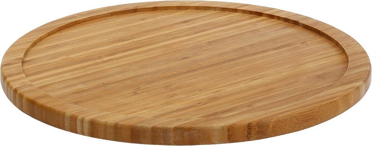 Grote Houten Draaitafel voor Kast en Tafel - 45 cm Diameter Bamboe Lazy Susan