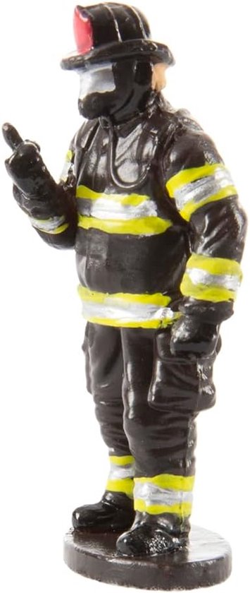 Brandweer Taartdecoratie Set – 12 Delen Incl. Brandweerman, Brandweerauto, Verkeersborden & Ladder – Realistisch, Non-toxic, Ideaal Voor Themafeestjes & Kinderverjaardagen