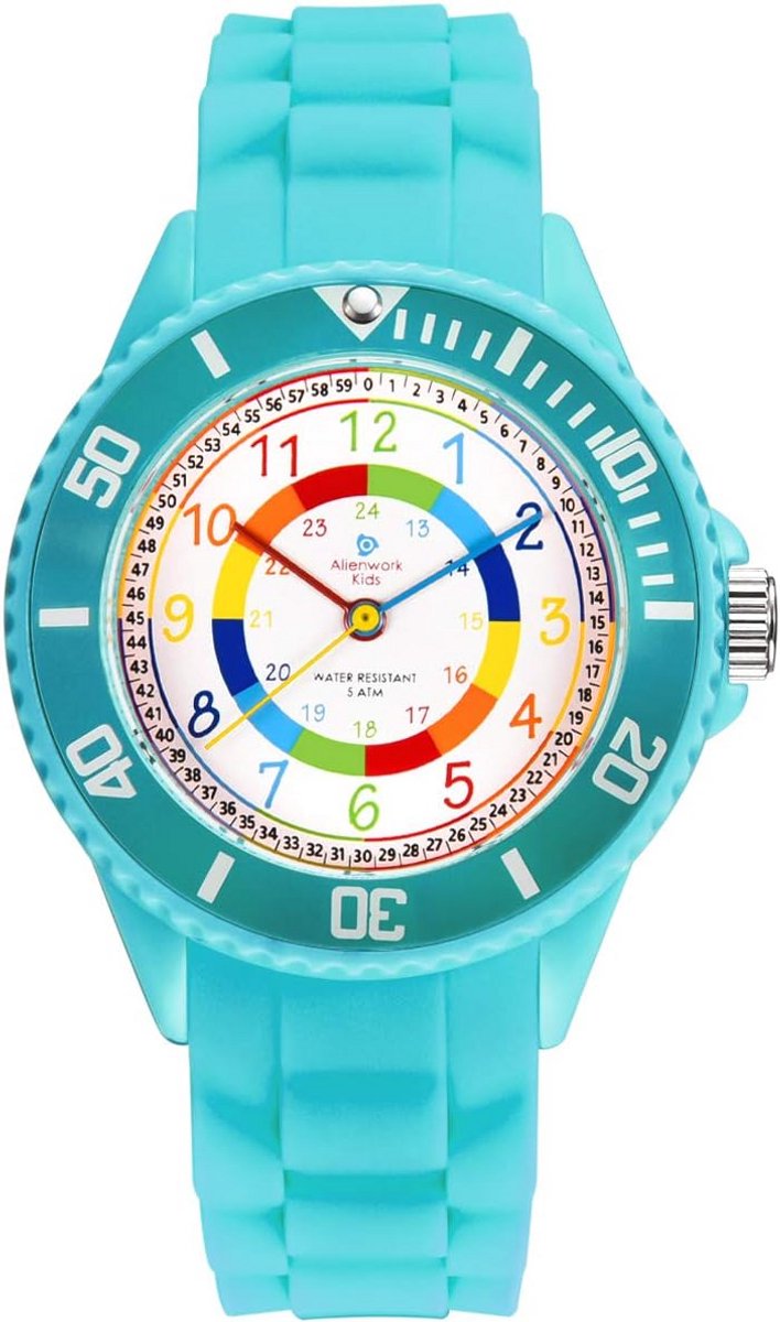 Kinderhorloge Leren Klokkijken Waterdicht 5 ATM Jongens Meisjes