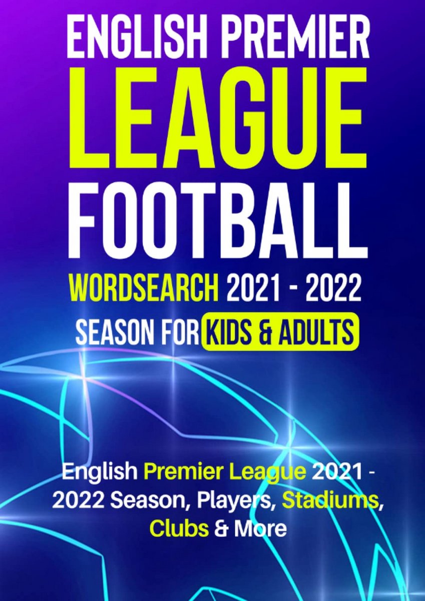 Woordzoeker Voetbal Premier League 2021-2022 Seizoen Puzzelboek voor Kinderen en Volwassenen