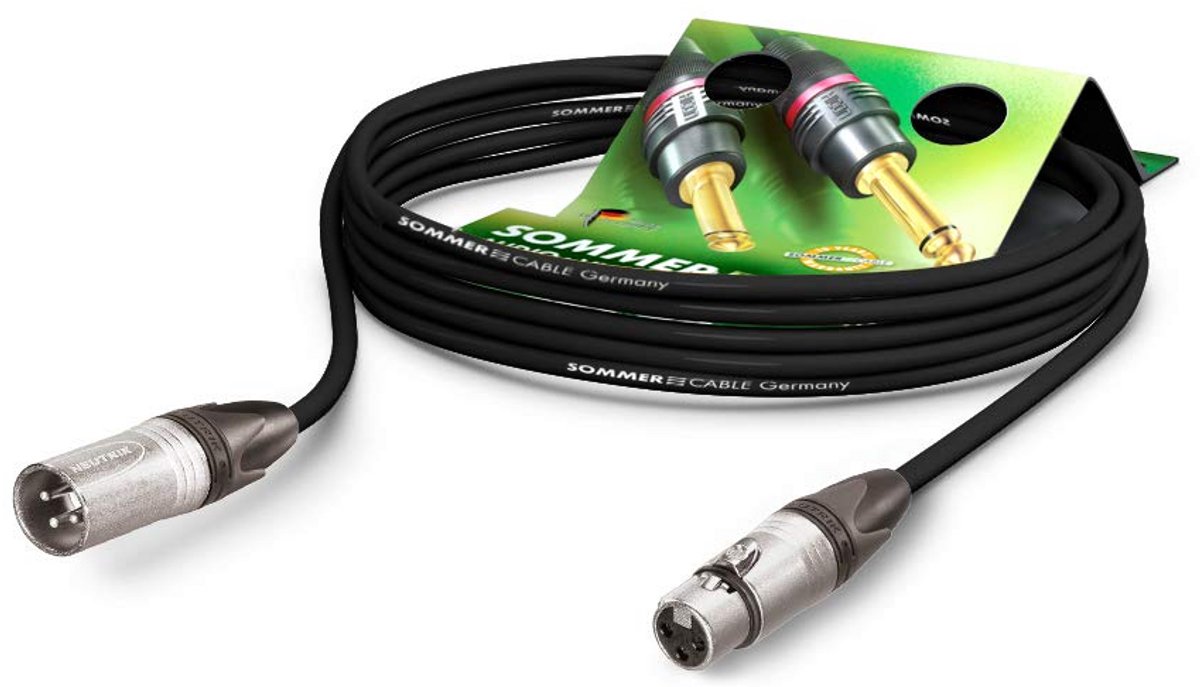 Professionele Microfoonkabel XLR 3-polig Robuuste Studio en Podiumkabel Zwart 3 Meter