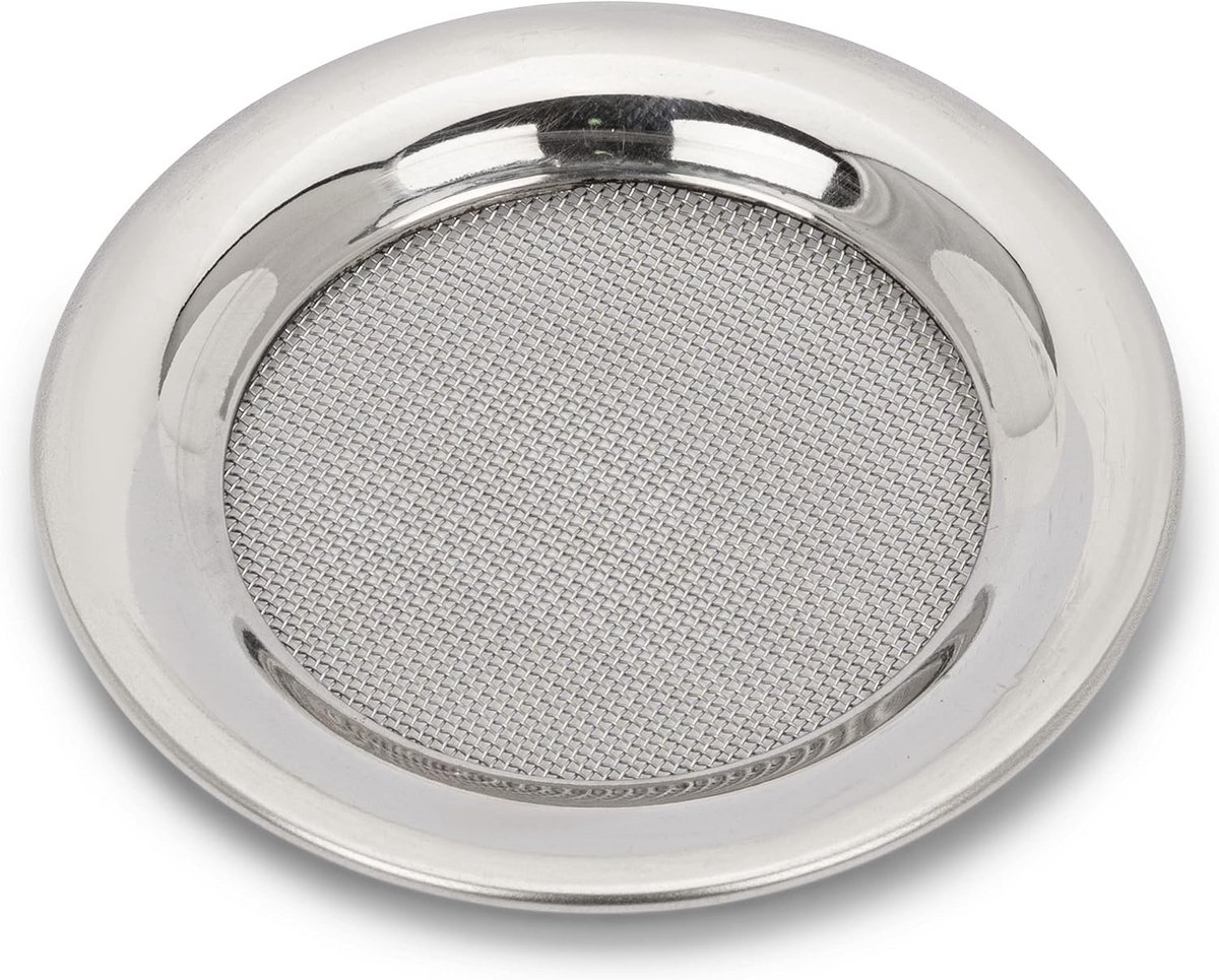 Rookzeef Roestvrij Staal 6 cm Zilver voor Rookaccessoires en Rookstenen