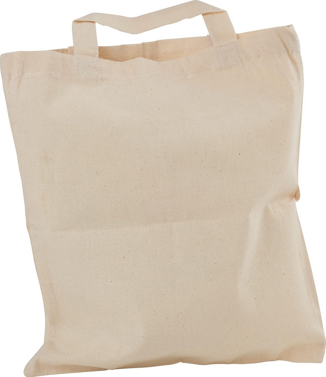 Natuurlijke Katoenen Tas (38x42 cm) - Hersluitbaar en Ideaal voor Knutselen