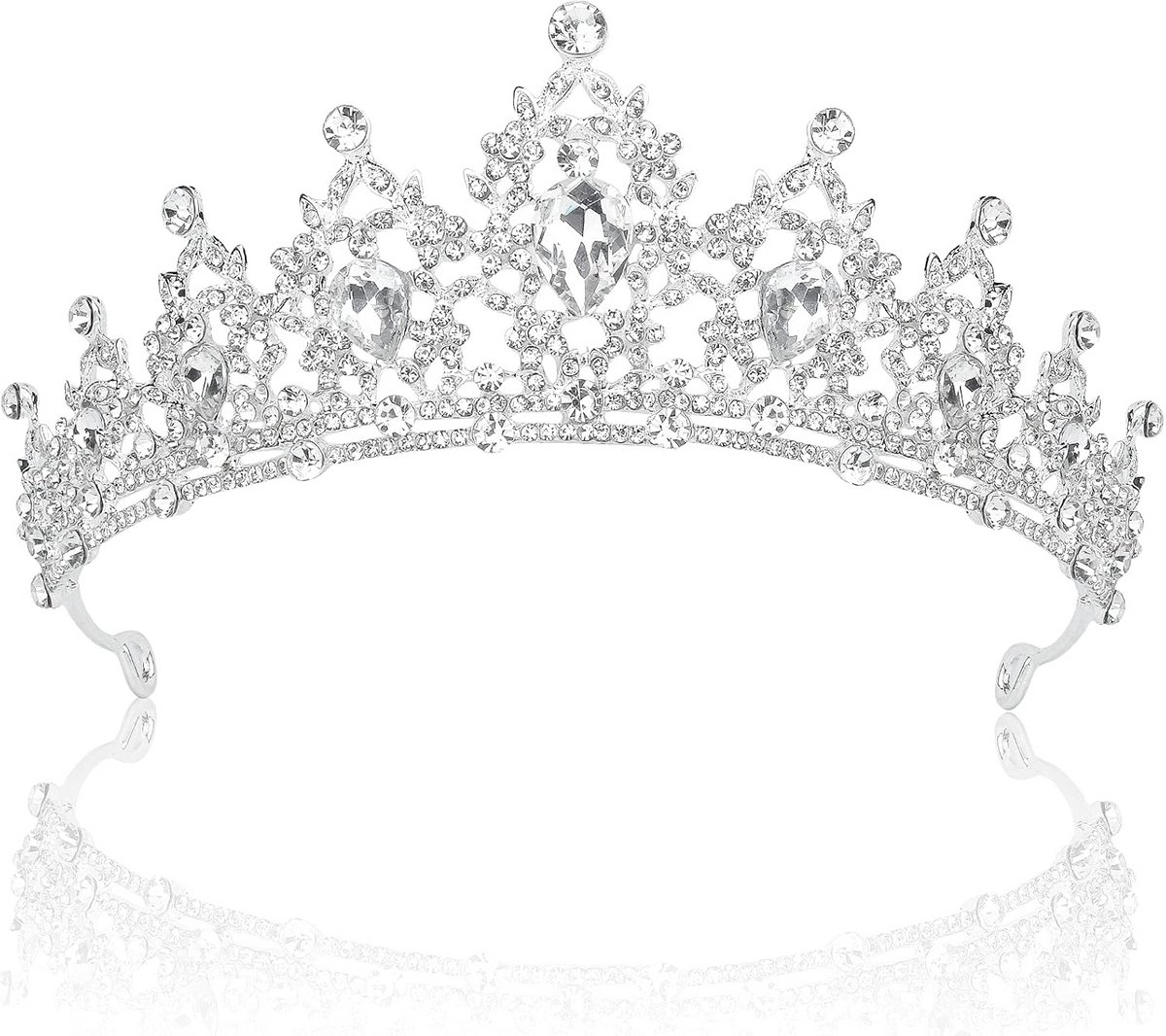 Gothic Barok Kroon Tiara voor Dames en Meisjes