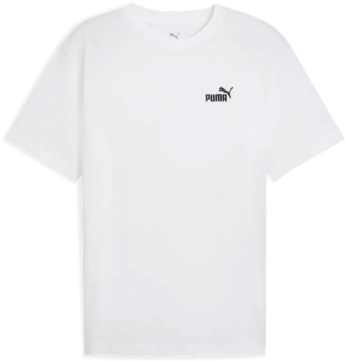 Puma ESS Relaxed Small No. 1 Logo Shirt Heren Wit