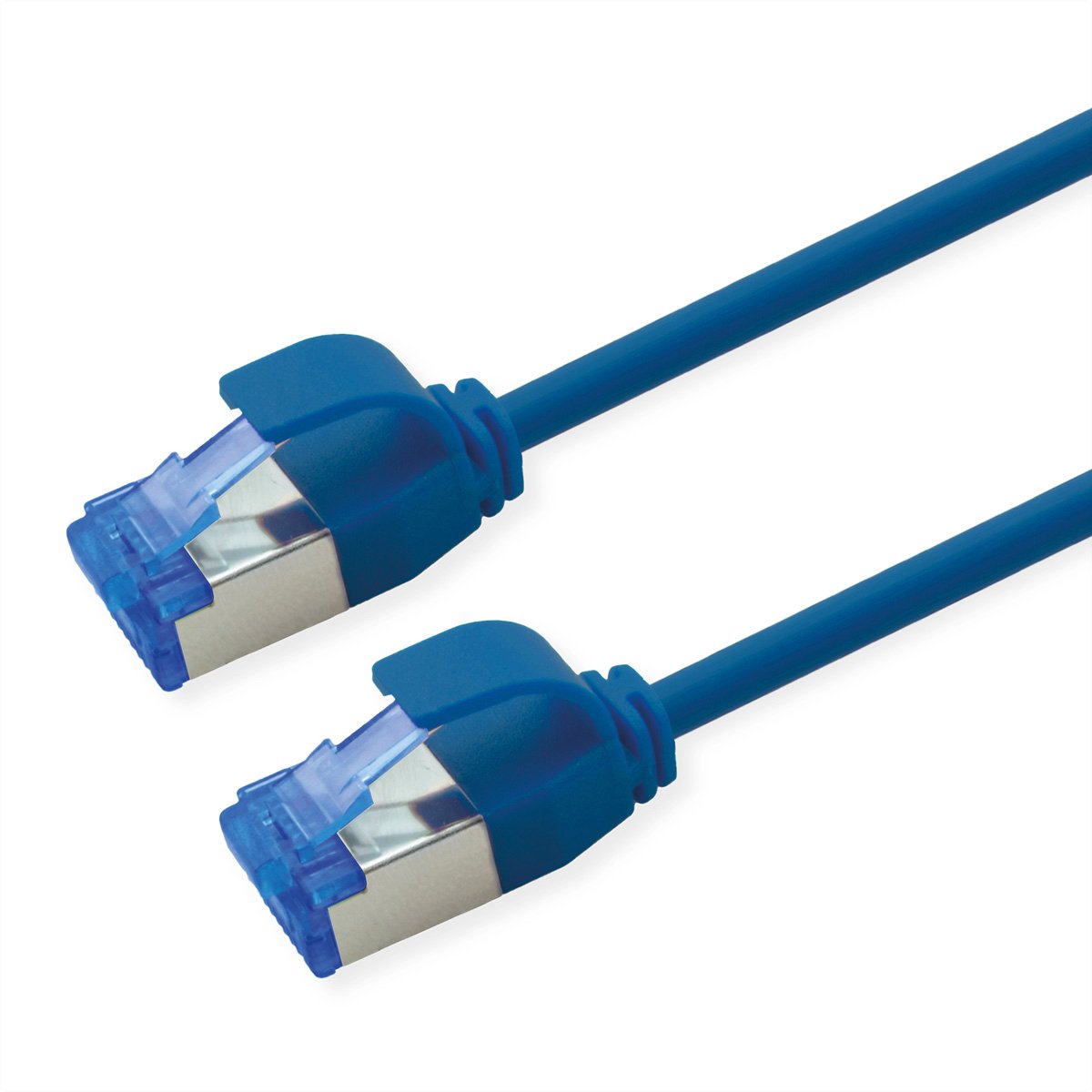ROLINE Patchkabel Kat.6A (Class EA) S/FTP (PiMF) , LSOH, PoE, blauw, 0,5 m