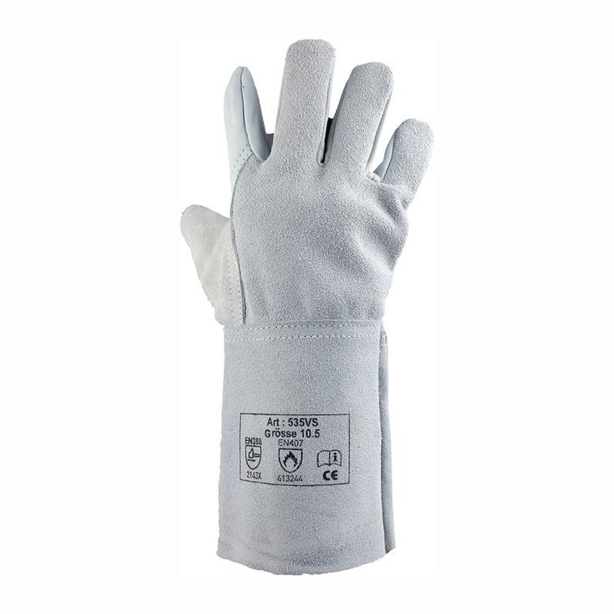 ASATEX Lasschoenen natuurkleur maat 10,5 - 535VS