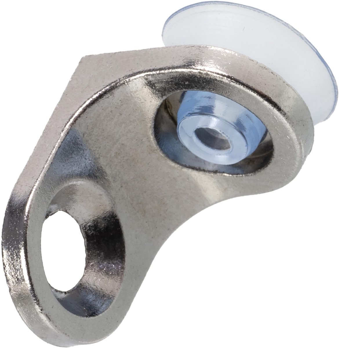 AERZETIX Set van 8 hoeksteunen 13x23x13mm voor glazen planken, muurmontage, chroomafwerking