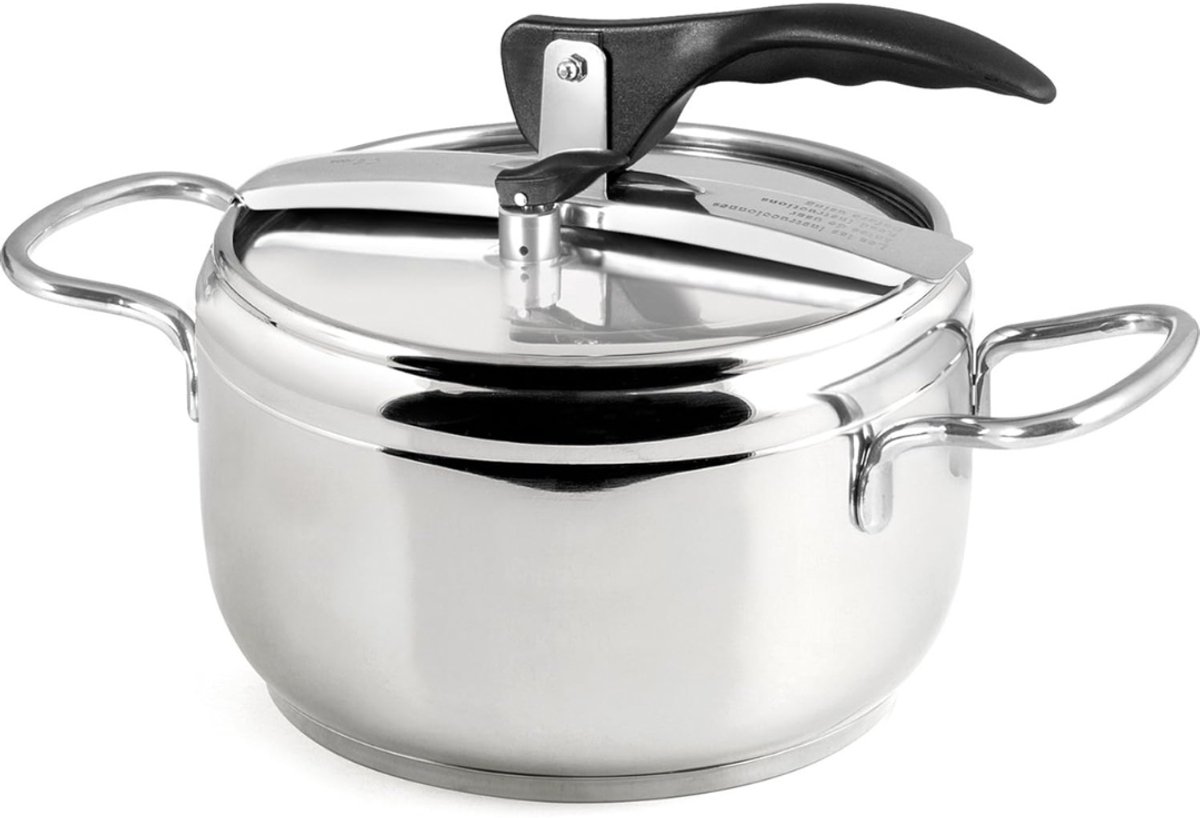 SCH® Snelkookpan Inductie - Snelkookpan - Zilver - 32cm x 21cm x 21cm