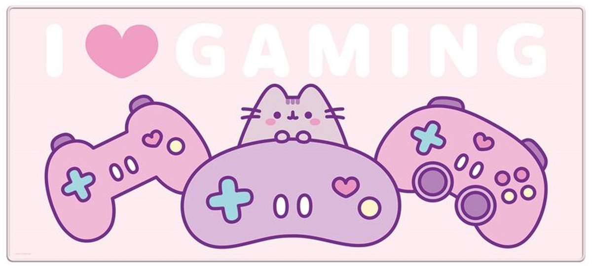 Pusheen I Love Gaming Unisex Muismat - meerkleurig - Standard