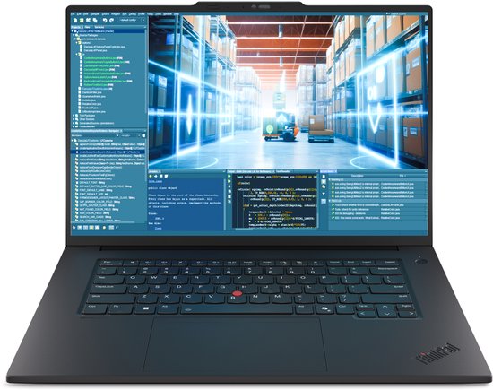 Lenovo ThinkPad T1g Gen 8 Intel Core Ultra 7 265H Laptop 40,6 cm (16") WQUXGA 32 GB LPDDR5x-SDRAM 1 TB SSD NVIDIA GeForce RTX 5070 Wi-Fi 7 (802.11be) Windows 11 Pro Engels Zwart - Lenovo - Hoofdafbeelding