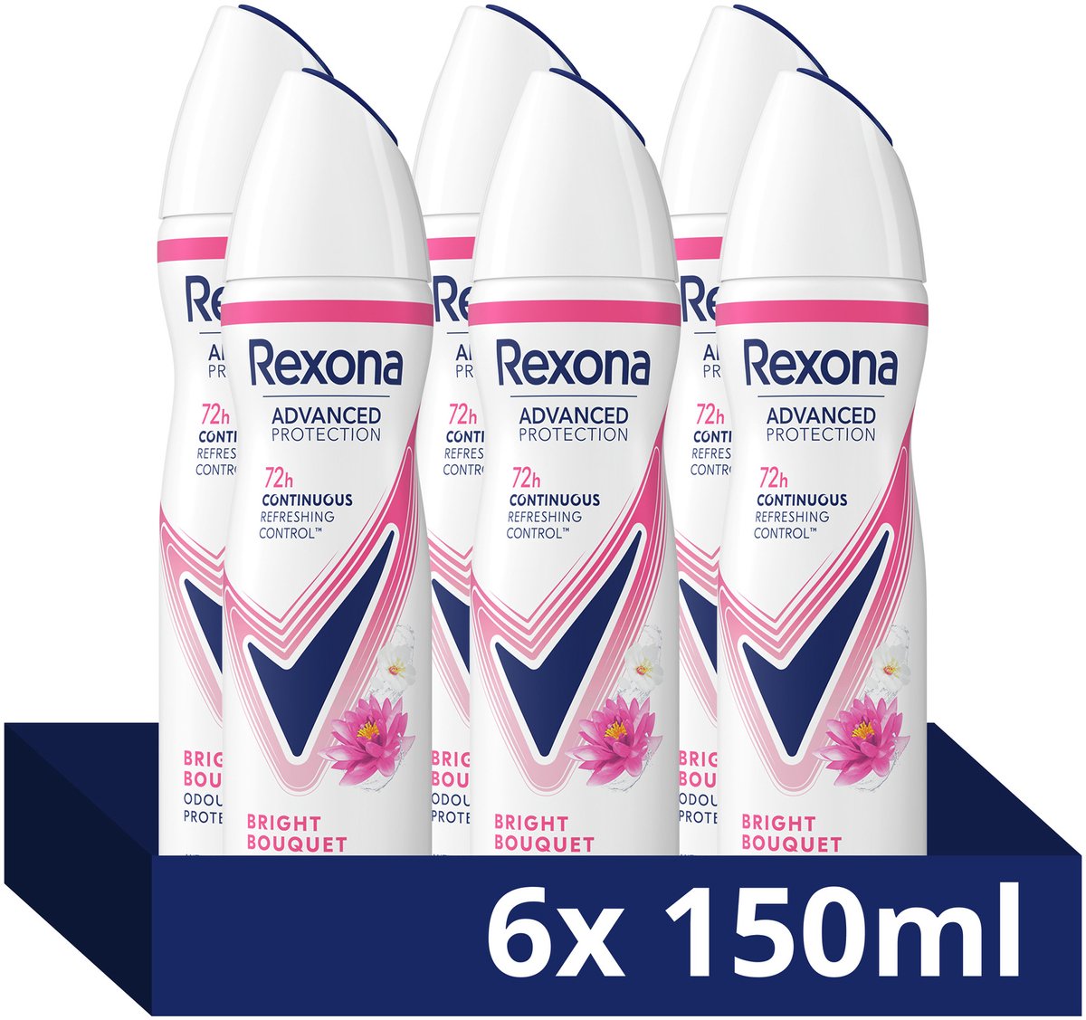 Bol.com Rexona Women Advanced Protection Anti-Transpirant Spray - Bright Bouquet - met Continuous Refreshing Control Technologie... aanbieding