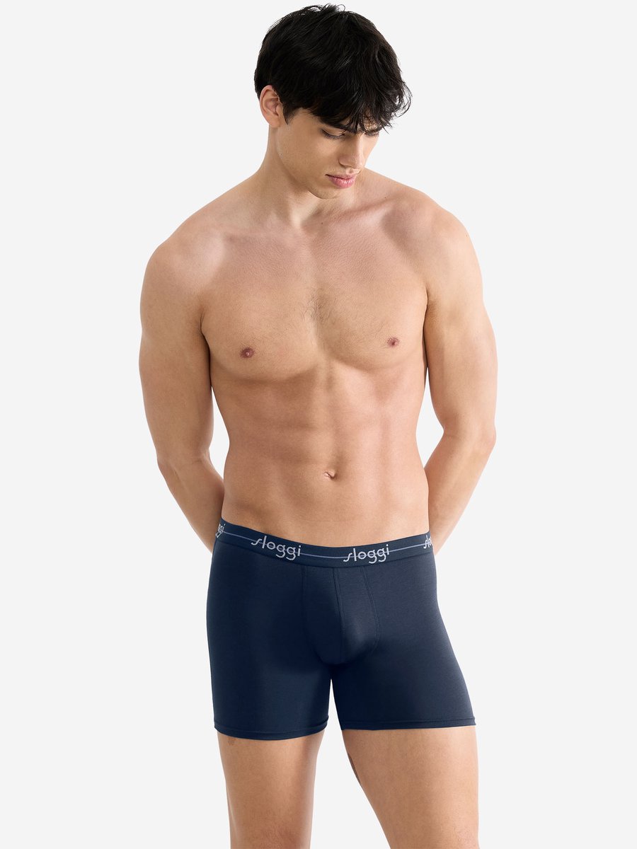 sloggi Langer Boxer Blue Start