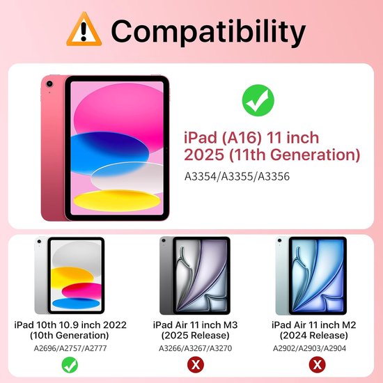 Casemania Hoes Geschikt voor Apple iPad 2025 (A16) & 2022 10e Gen - Bordeaux - Smart Cover met Pencil Houder Uitsparing