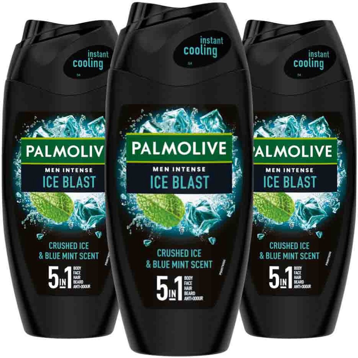 Palmolive - Men Intense Douchegel 5in1 Ice Blast - 3 x 250 ml - Voordeelverpakking
