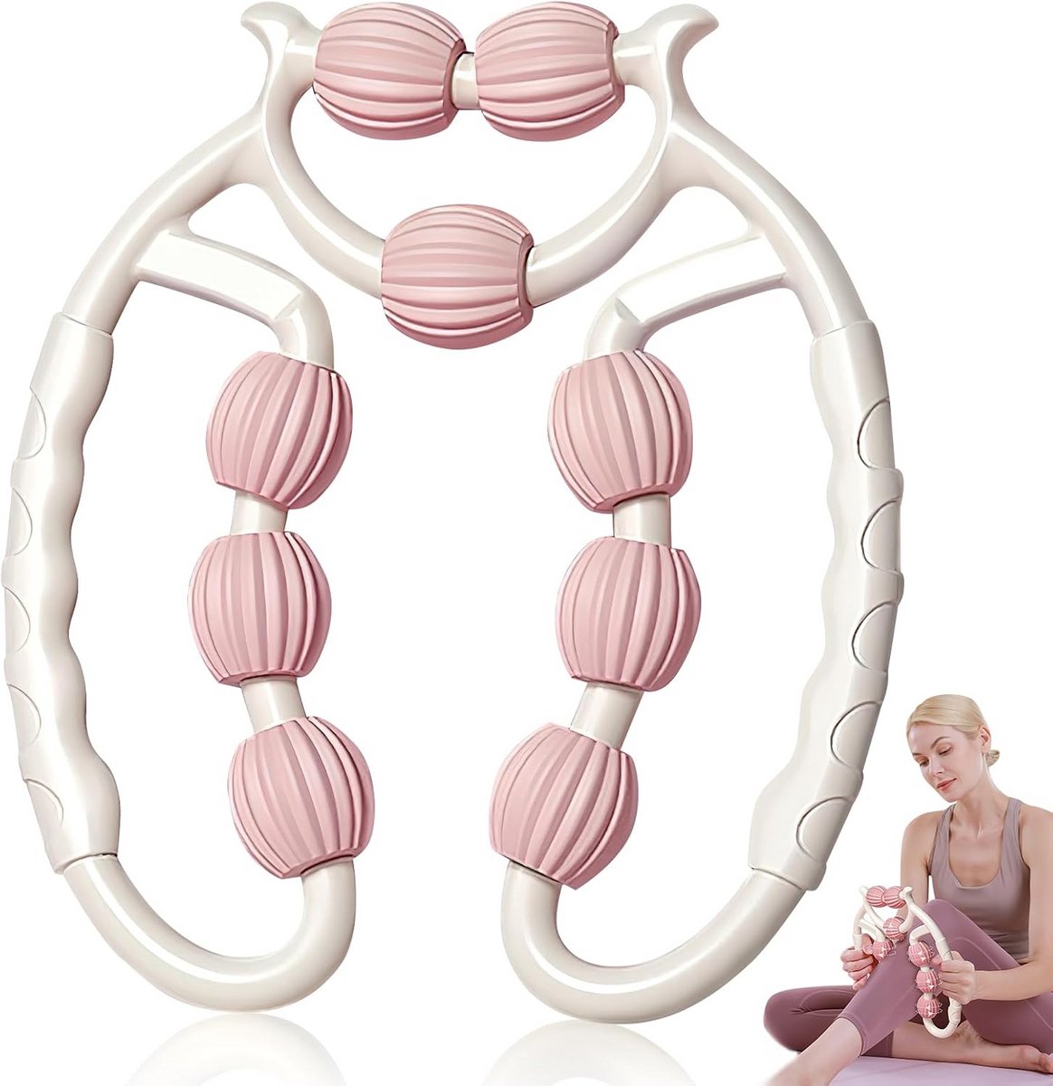 Massageroller voor benen en cellulitebehandeling | Effectieve massageroller met handvat voor ontspanning