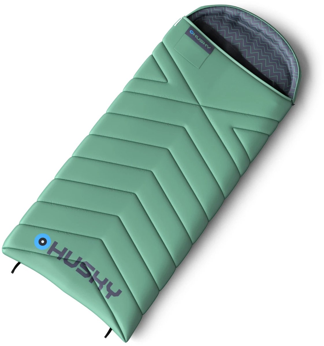 Husky dekenslaapzak Guty -10°C 2024 220 x 90 cm - Mint Groen