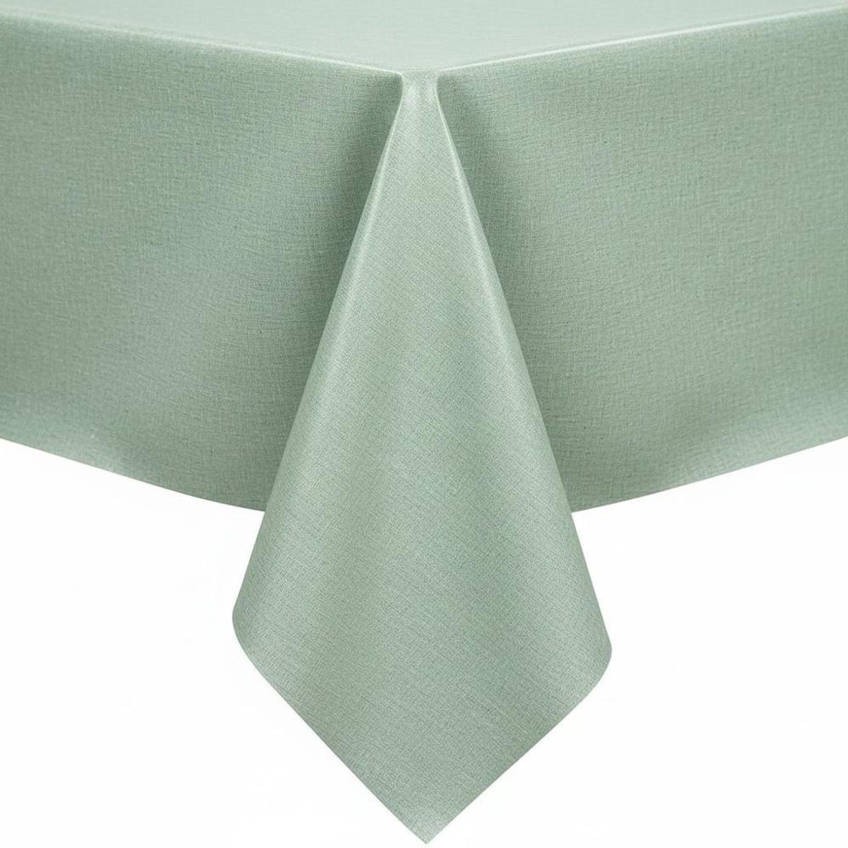 Protecttable - Tafelzeil Linnenlook Lichtgroen 140x210cm - Tafelkleed Afwasbaar - Kunststof