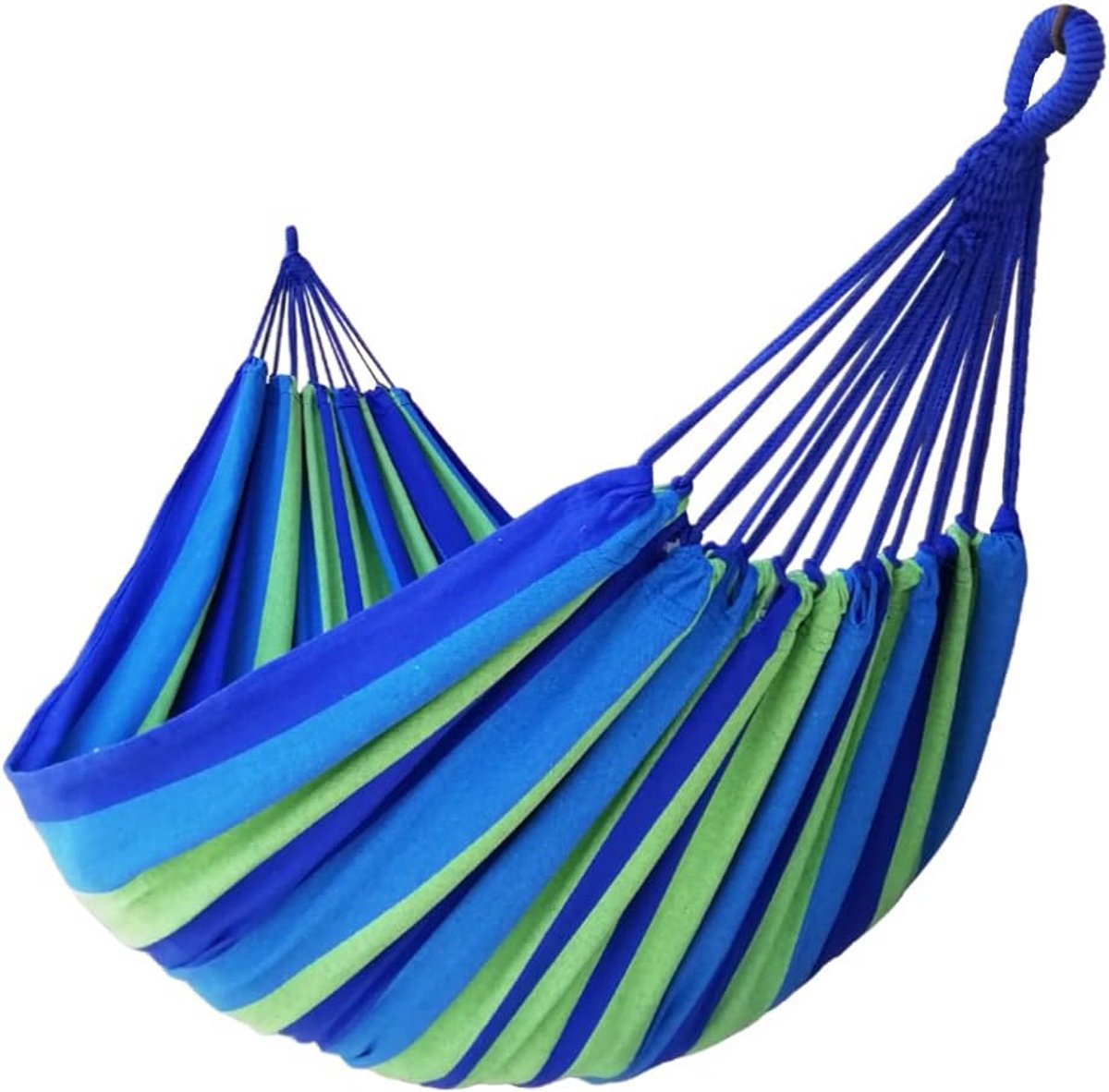 Dubbele hangmat voor 2 personen - Extra grote katoenen hangmat 250x160cm - Draagbaar voor binnen en buiten