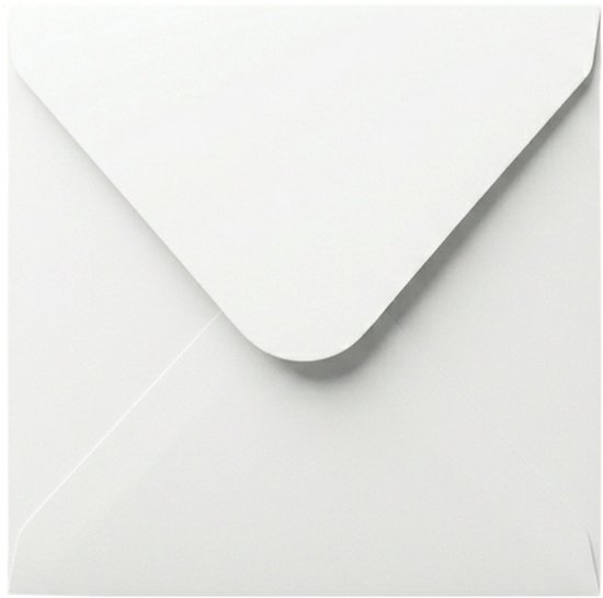 100x Luxe Enveloppen - 14 x 14 CM - Enveloppen Vierkant - Wit