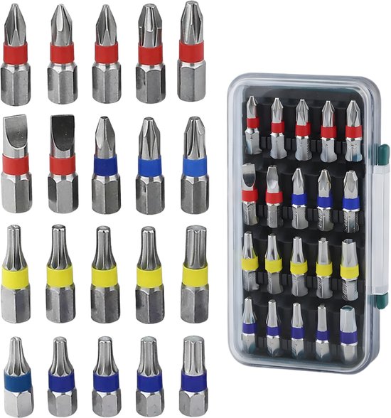 Lomera Bitset - Bitjes Set - Schroefbitset - Schroefbits - Bitset 20 ...
