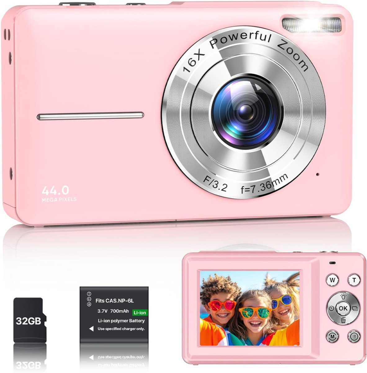 NBAP® Fotocamera - Fototoestel - Roze