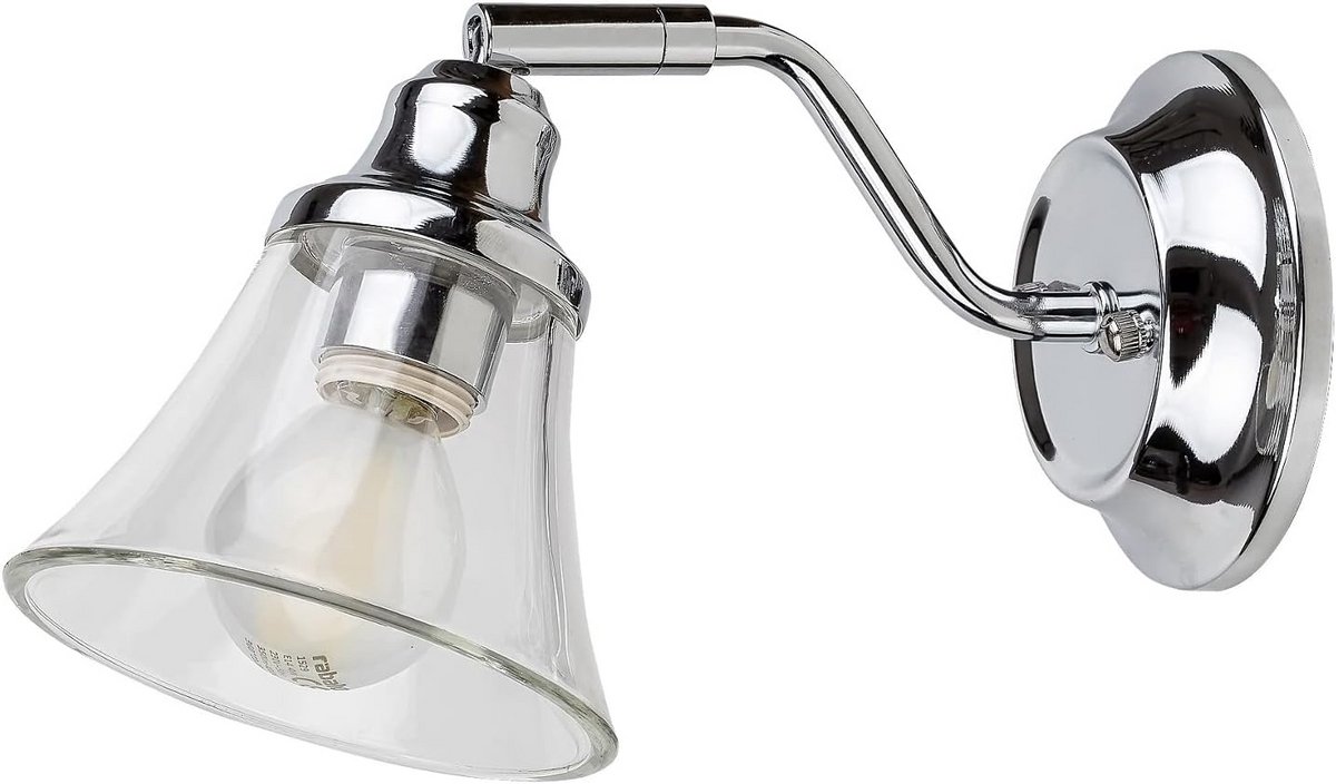 Moderne Chromen Wandlamp Badkamer IP44 – E14 Fitting – Dimbaar