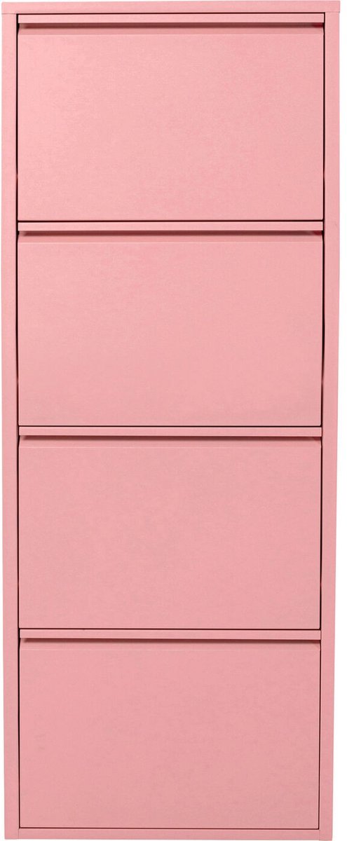 Schoenenkast Caruso roze 4 laden Kare Design