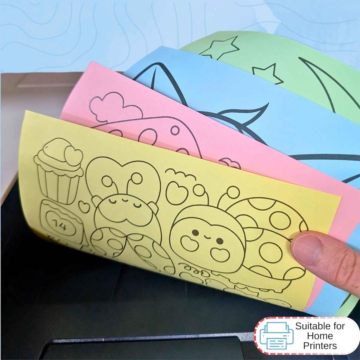 A4 Pastel Papier Set 100 Vellen - Diverse Zachte Kleuren voor Knutselen en Tekenen — cadeau in Hobby - foto 5