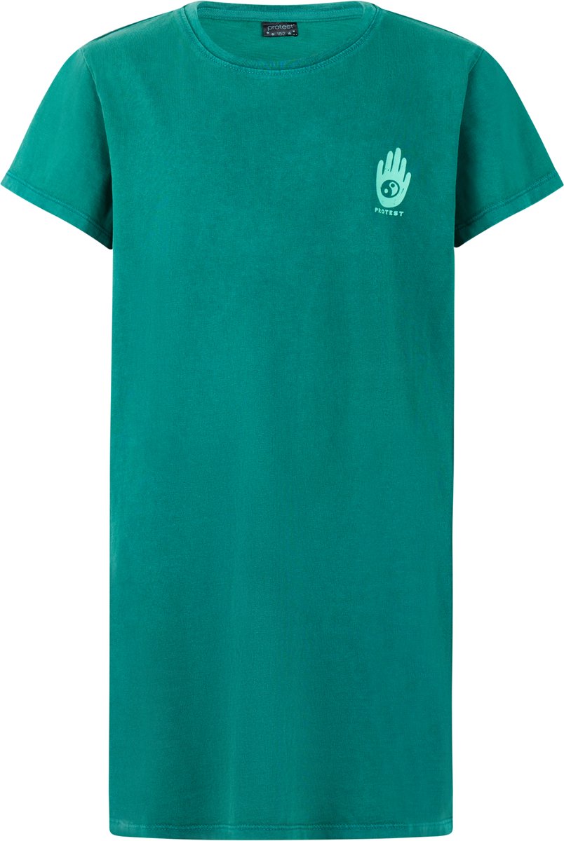 Protest PRTIlonka JR Mini-jurk Meisjes Korte mouwen Knielengte Loose fit Groen