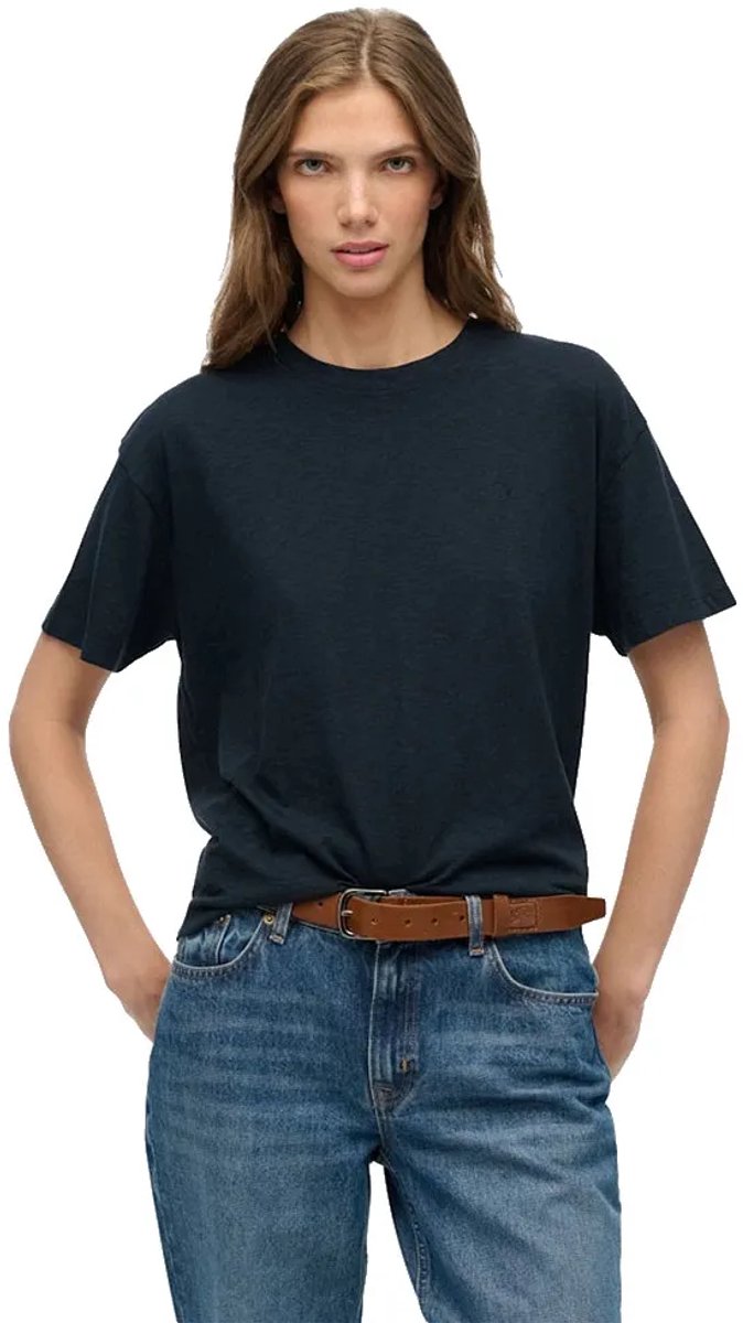 Superdry Studios T-shirt relaxed pasvorm Dames T-shirts Marineblauw