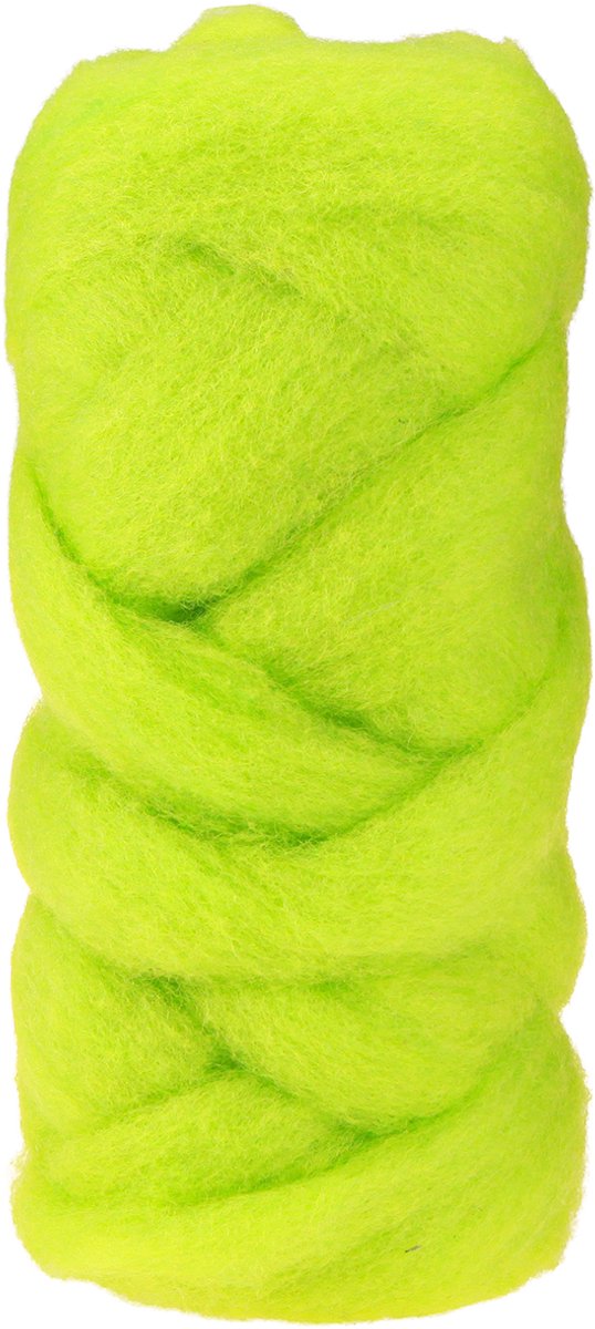 Wollen koord wollen lont viltkoord groen wol limoen 5cm 10m