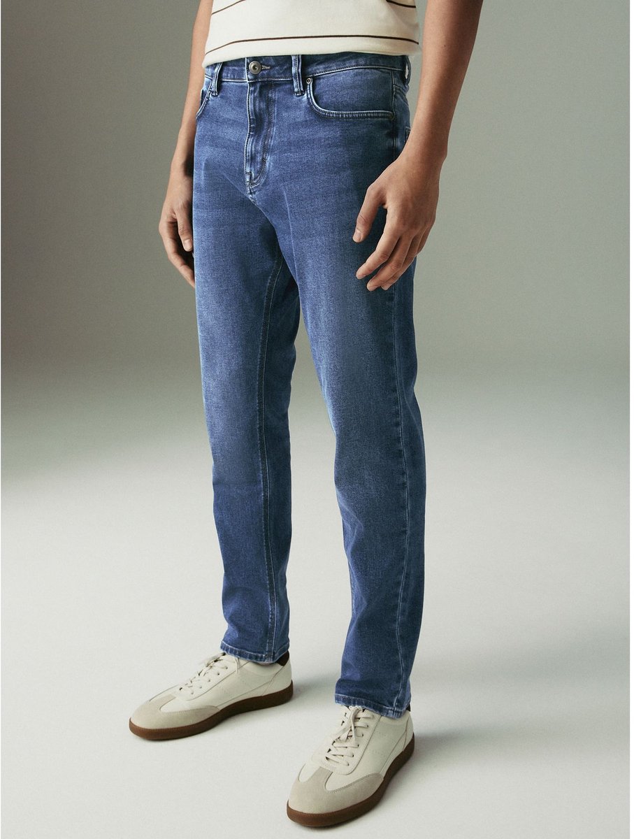 Next - Heren - Motionflex slim-fit jeans - Blauw