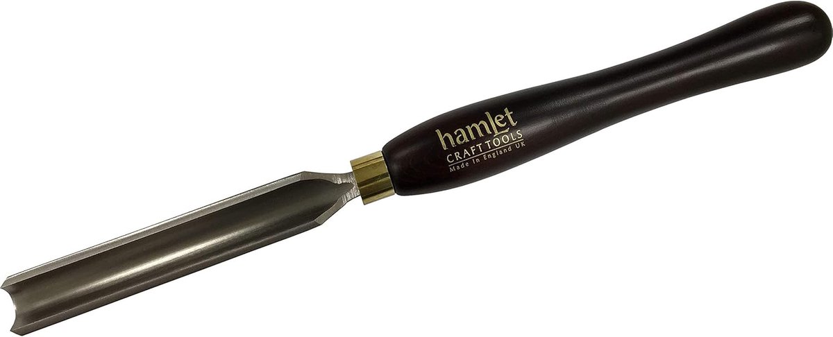 Afruwguts - Houtbeitel - Ruwe vormgeving - Gekleurd beukenhouten handvat - 19 mm breed