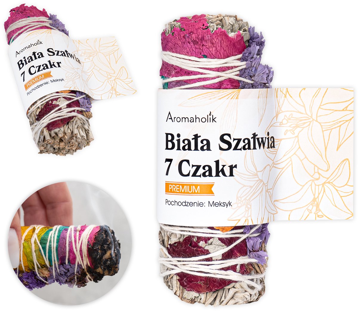 Aromaholik - Wierook Buis - Biedt Rust - 7 Chakra's - Groot