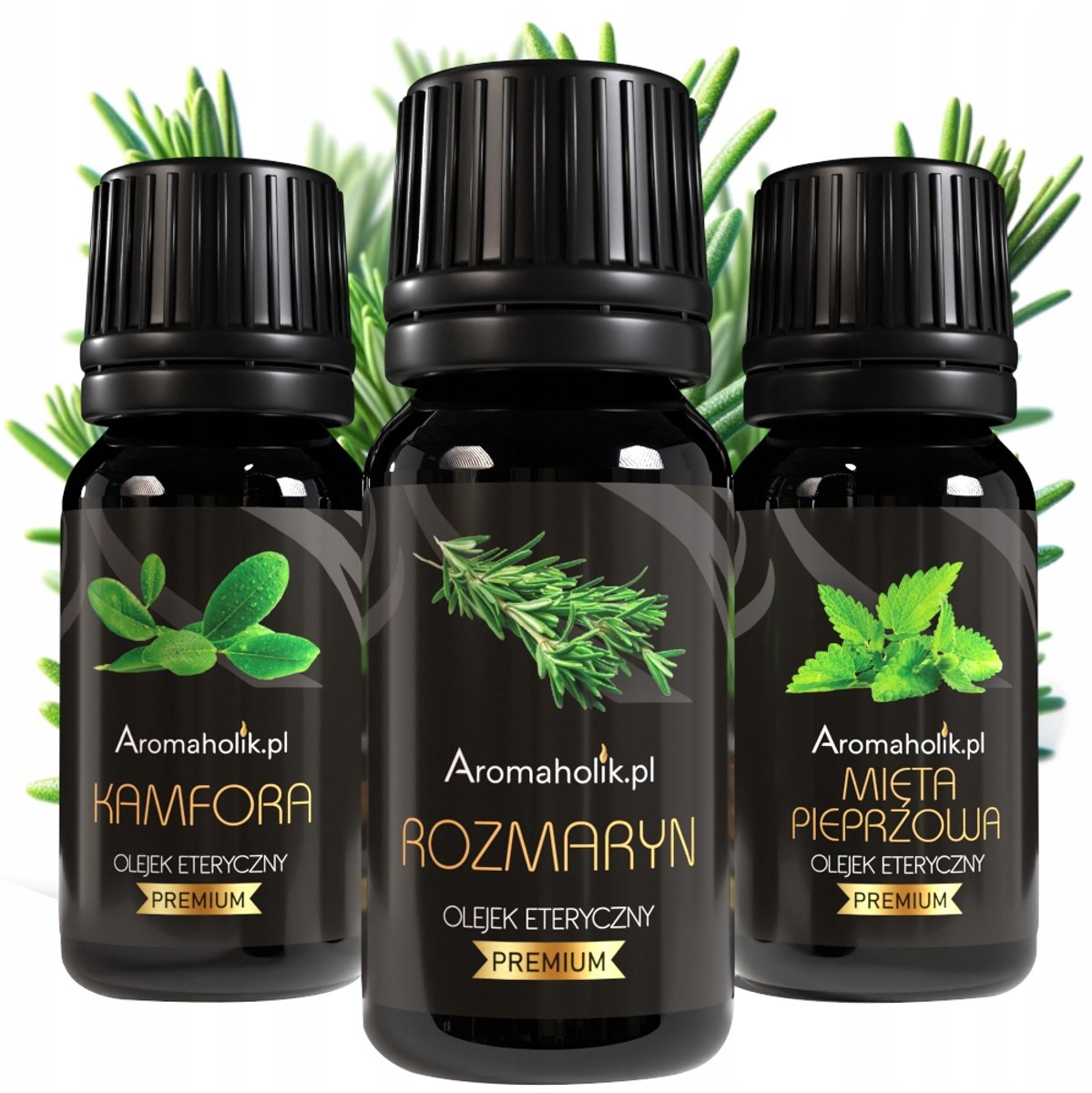 Aromaholik - Etherische olie set - Rozemarijn - Munt - Kamfer