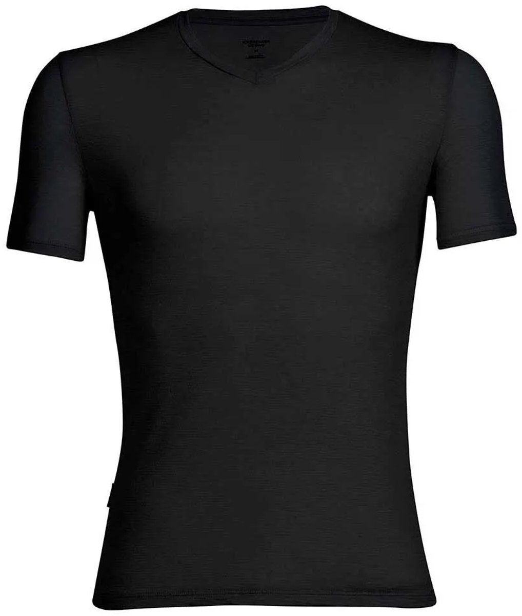 Icebreaker Anatomica V Merino T-shirt Met Korte Mouwen Man Zwart