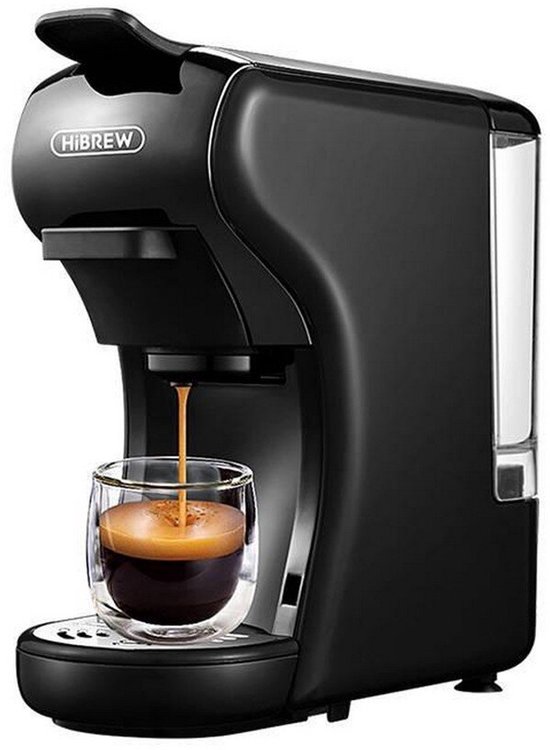 HiBrew 3 in 1 koffiezetapparaat - Senseo – Koffiemachine – Meerdere Capsules – Koffiepadmachine - Heet/Koud – 19Bar – 1450W – Zwart