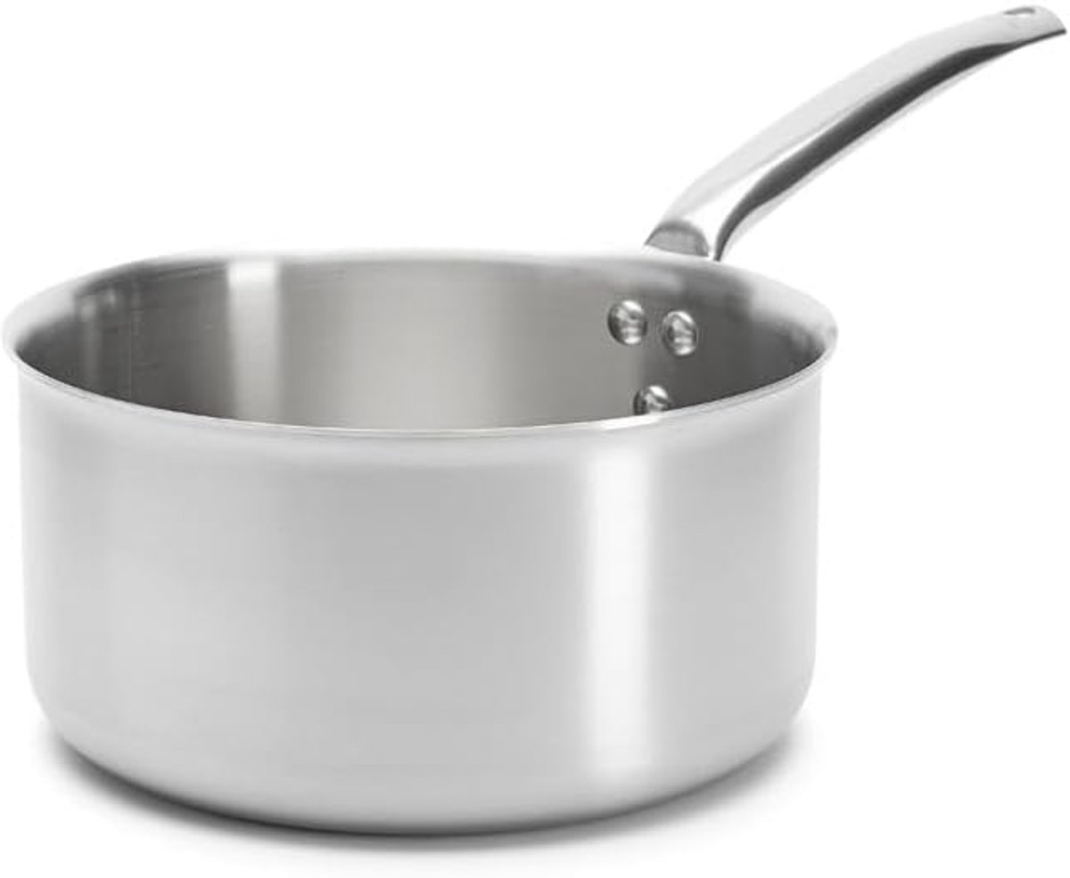 Kookpan - Steelpan - Koken - Roestvrij staal - 24 cm - Grijs