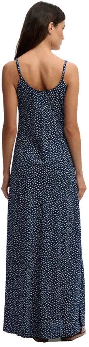 Superdry Printed Cami Maxi Lange Jurk Zonder Mouwen S Vrouw Marineblauw